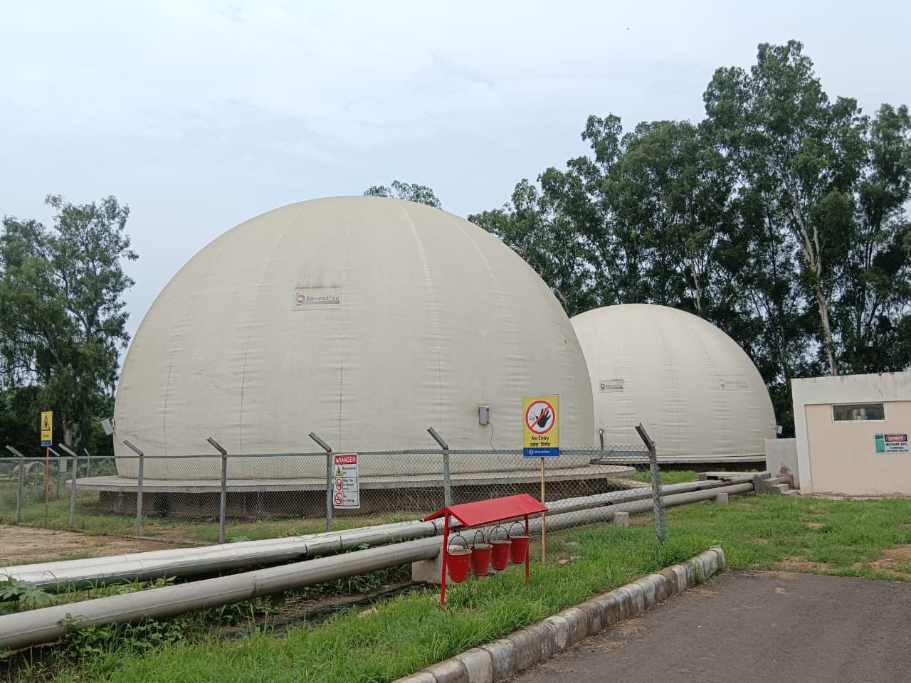 DOUBLE MEMBRANE GAS HOLDERS